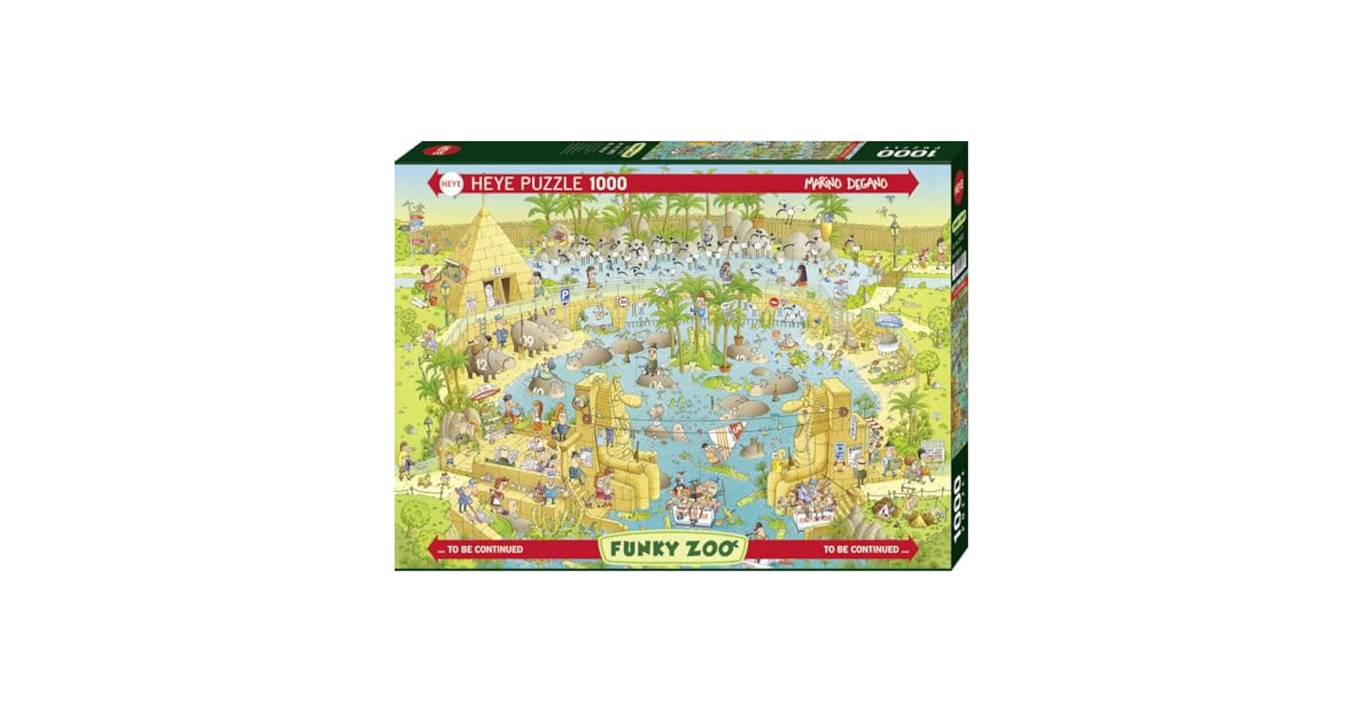 hage♡ Amazon.com: Heye : Puzzle 1000 pcs Funky Zoo/Habitat