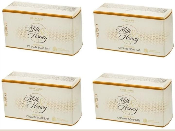 ORIFLAME Milk & Honey Soap (Pack Of 4) (4 X 100 G) And Stylish Hair/Head Band [Assorted] - Combo-image-17