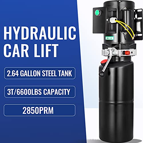 VEVOR Hydraulic Power Unit Auto Car Lift 3HP Hydraulic Pump Power Unit 220V 60HZ Car Lift Hydraulic Pumps Single Phase