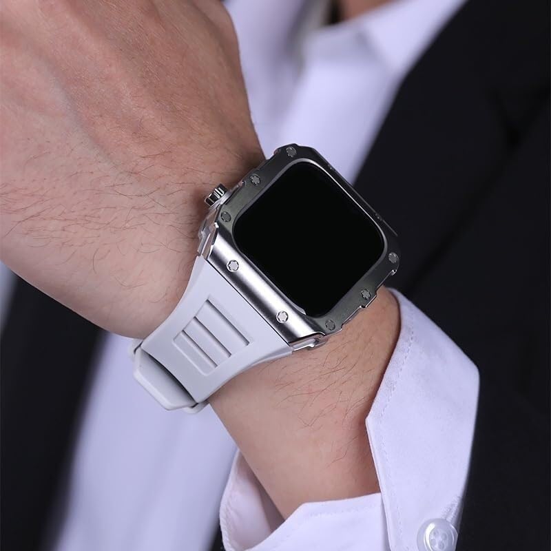 Correa de silicona con acero para Apple Watch: adiós a las rozaduras 5