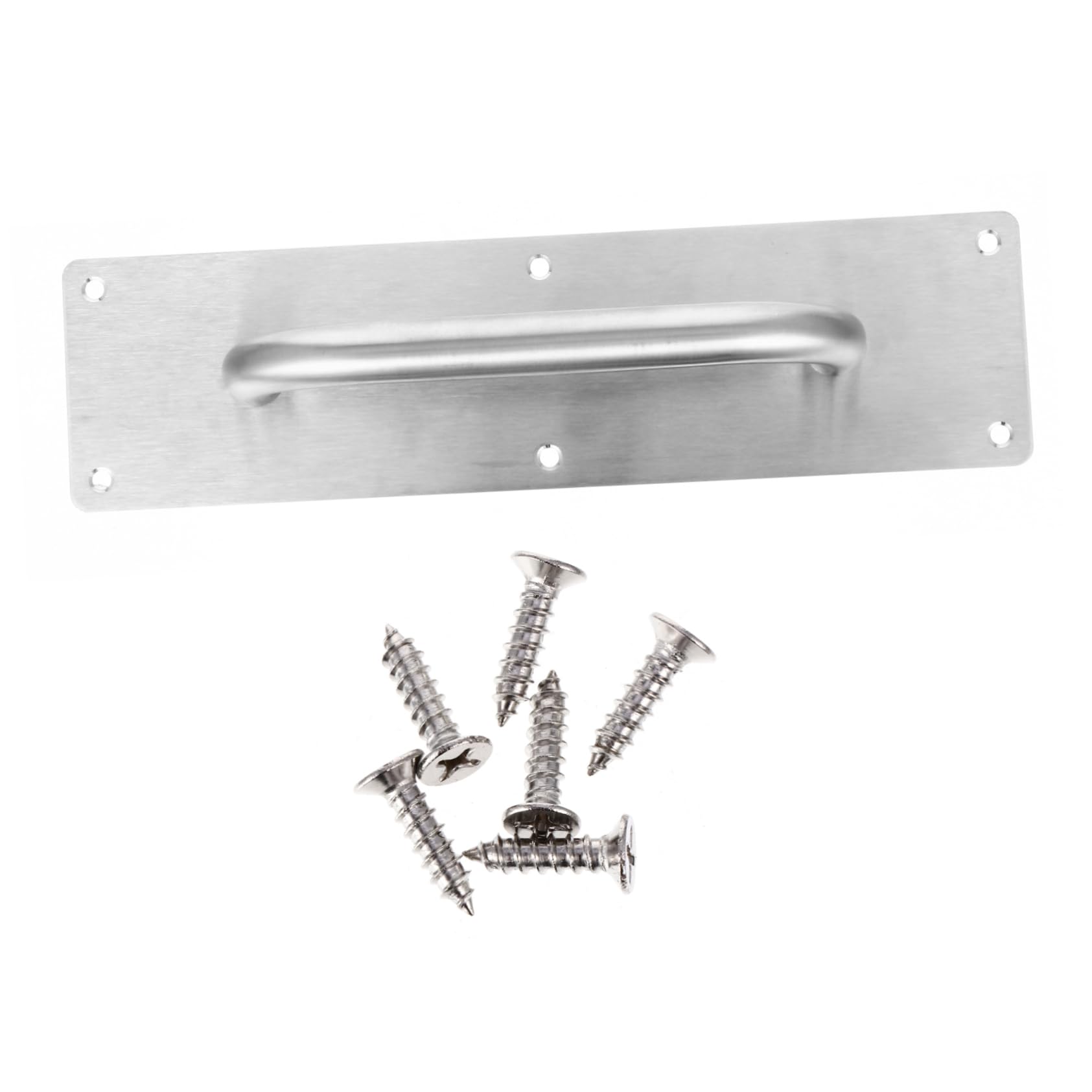 LALAFINA 1 Set Pull Handle Knob Pull Handle Silver Stainless Steel