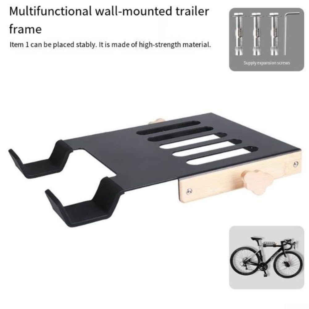 Portabici da Muro Acciaio Carbonio 30kg per Mountain Bike Portabici