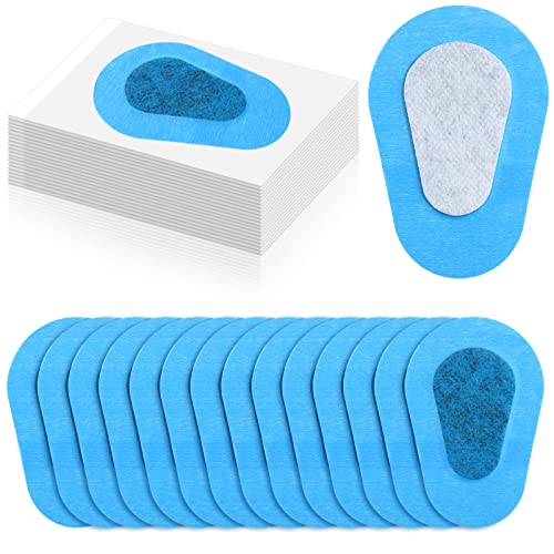 Image of Panitay 40 Pcs Eye Patches for Adults,3 X 2 Inch,Blue | Disposable Breathable Medical Bandage, Adhesive Design for Amblyopia Lazy Correction Therapy, Daily Use Patches