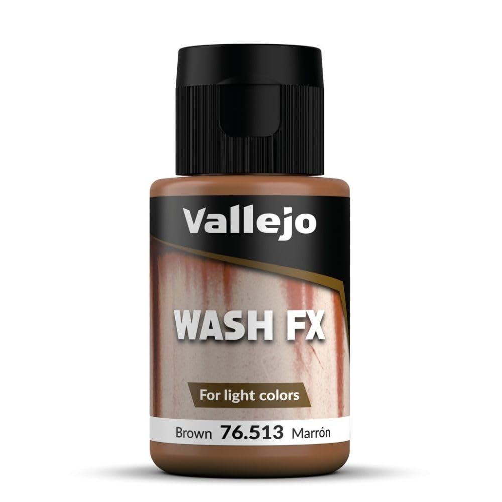 Vallejo Model Color 35 ml Wash Paints - Brown, 35 ml (Pack of 1)