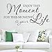 Produktbild BRILLINT.YY Wandsticker Wandbilder Genießen Sie Diese Moment Life Home Decor PVC Wandtattoo Zitat Aufkleber Inspiration Text Wandtattoos Für Büroraum Kunst Wandbild 38X18