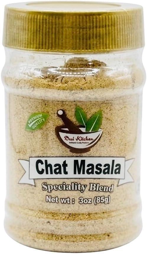 Desi Kitchen Chat Masala 3oz | 14 spice seasoning Salt | All Natural | Vegan | NON GMO | By Rani Foods