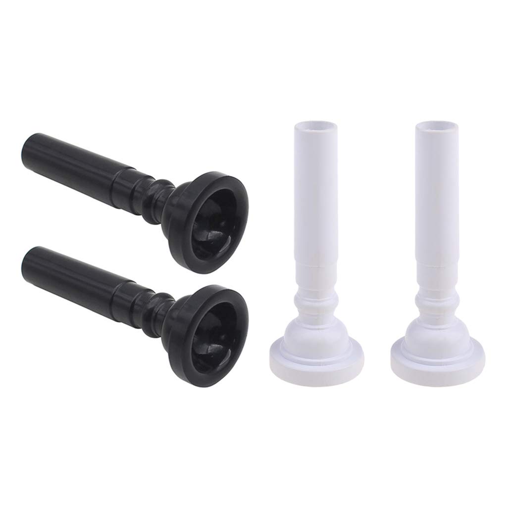 DIIOOMIEEU 2Pcs Professional Food Grade Trumpet Mouthpieces for Beginners Musical Trumpet Accessories Parts or Finger Exerciser
