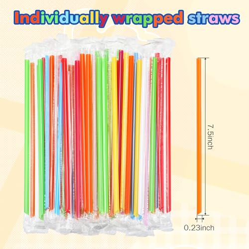 Pitillos desechables multicolor 7.5 pulgadas 5000 pcs miniatura 2