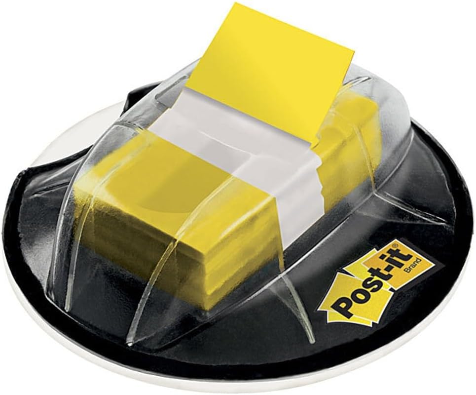 Post-it Flags, 200/High Volume Desk Grip Dispenser,1 in Wide, Yellow (680-HVYW)