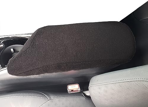 Car Console Covers Plus Handmade in USA Designed for Toyota CHR 2018-2023 Fleece Center Console Auto Armrest Cover Protector 2018-2023 Black