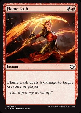 Flame Lash MTG 266/264 carte Magic Planeswalker Deck