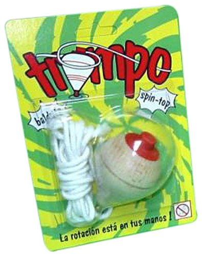 Mora Trompo Madera c/Cuerda Blister Mediano