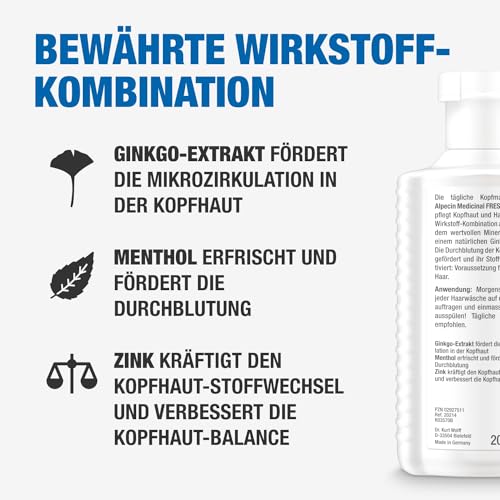 Alpecin Medicinal Fresh Haarwasser 2 x 200 ml für Kopfhautpflege