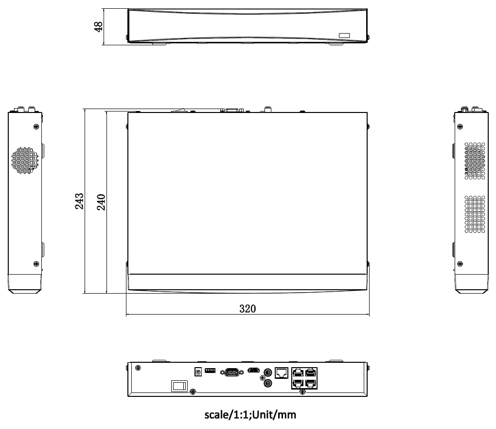 Hikvision Video Grabador en Red DS-7604NXI-K1/4P(D) - Marca EAN: 6942160489841