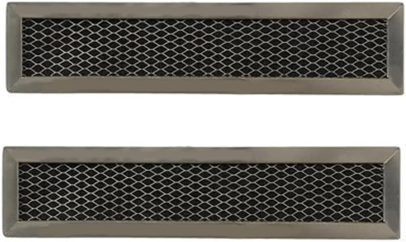 2 Compatible for GE WB02X11550 Carbon Microwave Filter 2-3/32" x 10-9/32" x 3/8"