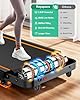 Walking Pad Treadmill with 10% Incline, Upgraded 3.5HP Low Noise Treadmills for Home, Trisomy 4 in 1 Foldable Treadmill, Walking Pad with Handle, 350+lb Capacity, Shock Absorption, Smart APP & Remote