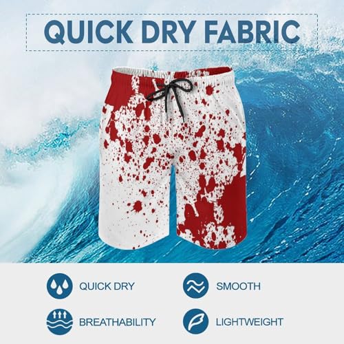 Men's Swim Trunks Board Shorts Mesh Liner Bathing Suits Quick Dry Beach Swimwear Pocket3