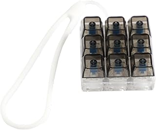 9-Key Led Light Meccanica Tastiera Interruttori Tester 9 Clicky Tasti Portachiavi In Silicone Per Sollievo Dello Stress Per Ufficio Viaggi Formazione Gadget Con Clic Interruttori
