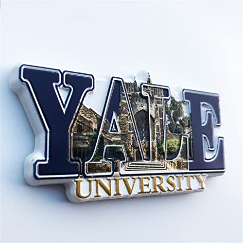 Imán decorativo 3D Yale University resina 5x10 cm miniatura 3