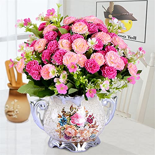 ZAIZAI Met vaseartificiële bloemen planten pot fake bloem ingemaakte ornamenten voor huisdecoratie ambachtelijke planten… - Afbeelding 5