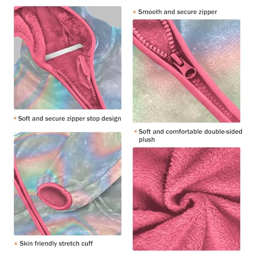 GuoChe Holographic Blue Baby Boy Sherpa Jacket3