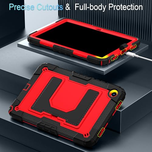 Image of for Galaxy Tab A11 Plus /A9+ 11 Inch Samsung Tablet A11+ Case with Kickstand,Hybrid Shockproof Cover for Samsung Galaxy Tab A9 Plus Tablet Cases,Black Red