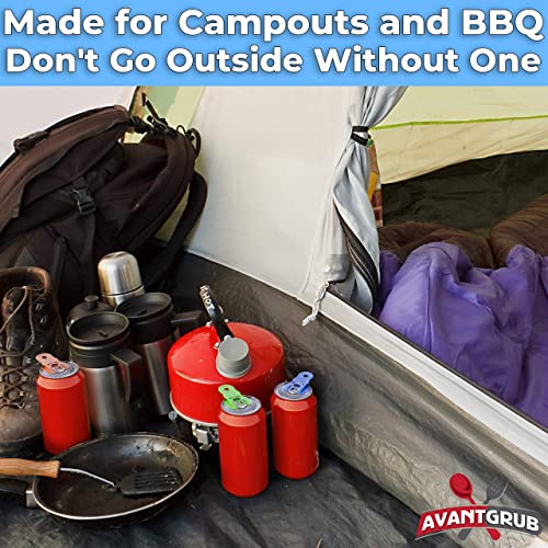 Vibrant Colored 12Pk Drink Shield And Soda Protector For Family. Plastic Tab Can Openers For Pop, Beer, Coke Or Soda. Anti Bug And Fly Beverage Barricade Protects Cold Drinks From Bees At Picnic, Bbq #TOP4