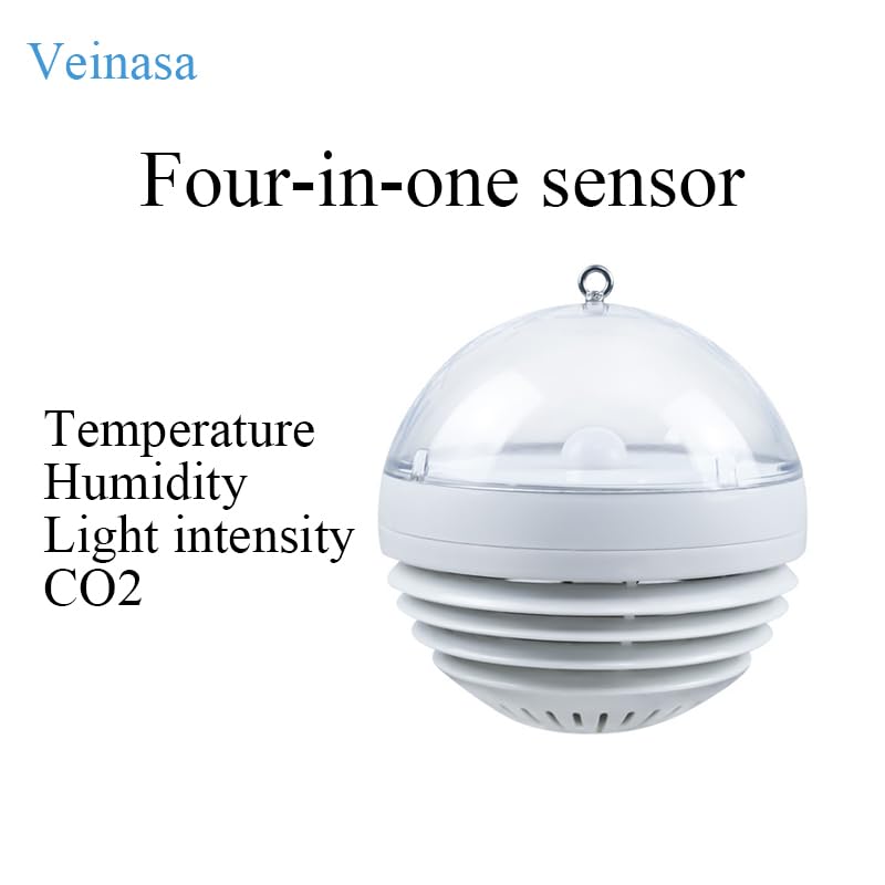 Monitoring of Temperature, Humidity, Light Intensity, and CO2 Concentration Spherical for Meteorological Monitoring