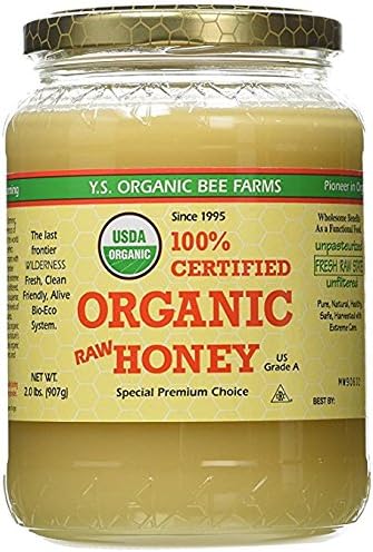 YS Organic Bee Farms CERTIFIED ORGANIC RAW HONEY 100% 2Pack (32 oz Each )