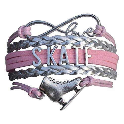 Image of Figure Skating Bracelet, Figure Skating Jewelry, Ice Skating Jewelry, Ice Skate Charm Bracelet - Figure Skating Gifts for Her