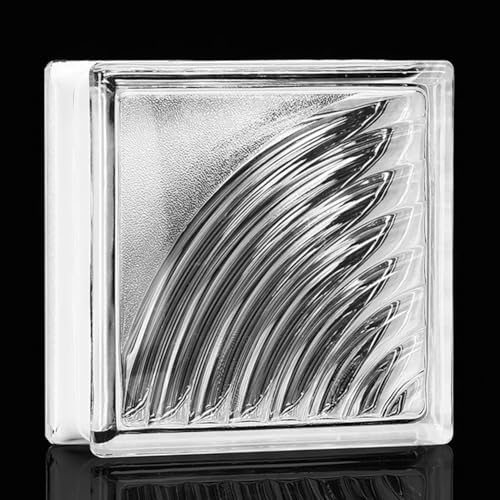 Briques de cristal translucides carrées d'exception pour aménagement intérieur