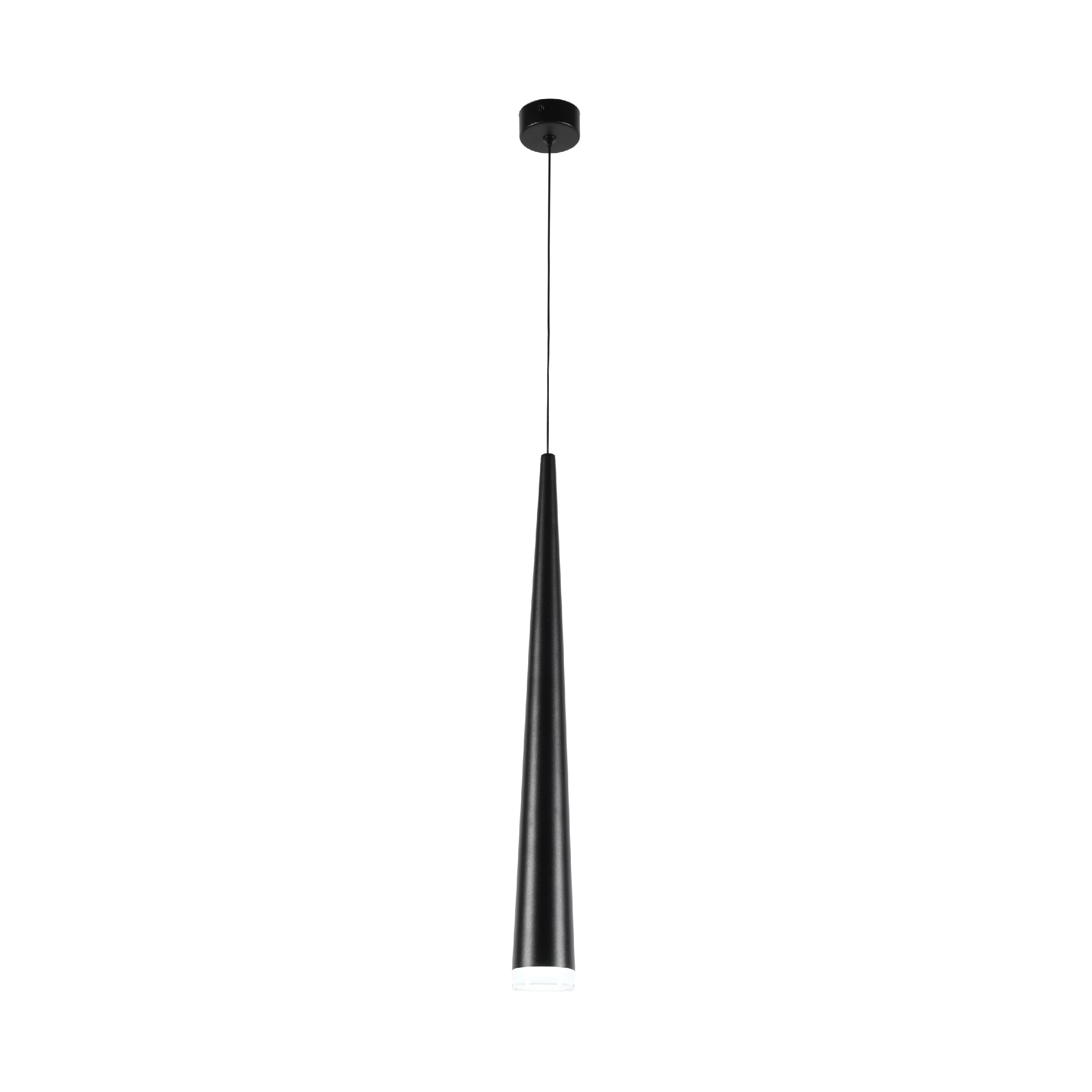 Tekled Black Myhome Cone Pendant Downlight | Gu10 Compatible Hanging Adjustable Lighting Fixture | For Living Rooms Dining Rooms Kitchen Islands Cafes Restaurants | With Diffuser (Bulb Not Included)