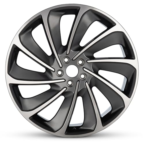 For 2019-2024 Lincoln Nautilus 21 Inch Machined Face with Painted Inlay Charcoal Rim - OE Direct Replacement - Road Ready Car Wheel