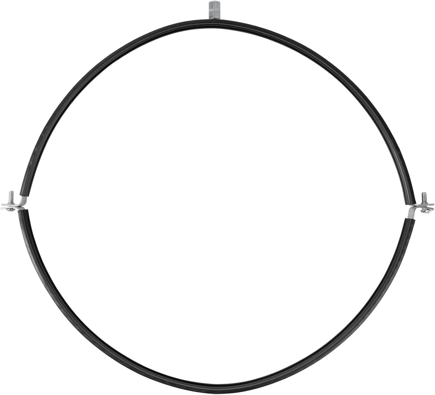 16" Inch Galvanized Pipe Hanger with Rubber - Conduit Mounting Clamp - Tube Brackets - Pipe Clamps - Tube Wall Mounting Bracket Clamp - Rigid Conduit Holder - PVC and Metal Pipe Attachment Hanger