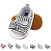Sandales de Bébé Fille, Bowknot Soulier de Ete Enfant Premiers Walkers Chaussures pour Nourrisson Fille, taille- 19 EU/ Taille Fabricant- 120 (6-12 mois), Noir-Rayé
