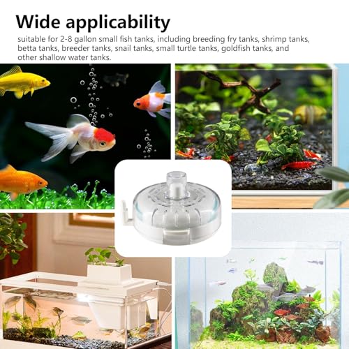 Image of Aquarium Small Fish Tank Filter - Mini Fish Tank for 2-15 Gallon Tanks Bio Sponge Filter, Ultra Quiet Submersible Aeration Filters for Breeding Fry Betta Shrimp Tanks