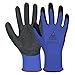 Produktbild 10 Paar Hase Superflex Arbeitshandschuhe mit Latexbeschichtung, Rutschfeste Gartenhandschuhe, Angenehmer, Ideal für Handwerk, Gartenarbeiten, Industrie Blau Gr. XL (10)