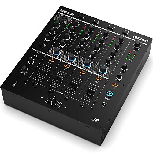 Reloop RMX-44 BT Misturador para DJ de clube com 4 canais e com Bluetooth com filtro de som, unidade de filtro bipolar com LPF e HPF