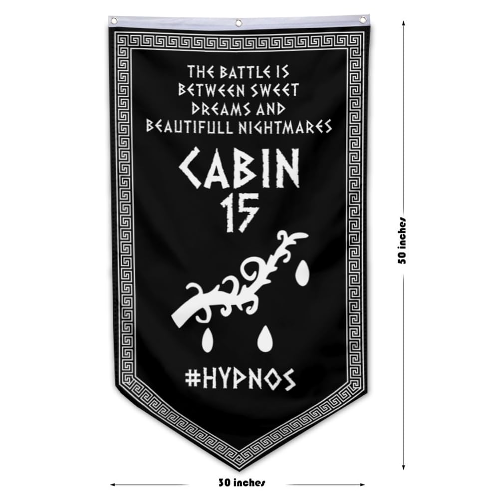 Yanbooch Cabin 15 Hypnos Banner Flag Man Cave Bed Room Home Office Party Decor 30x50 Inch (A)