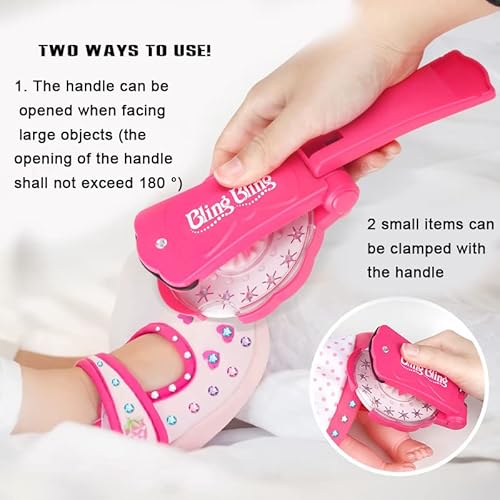 Blinging Hair Starter Kit - Kit Bedazzler de cabelo com strass, Glam Collection Hair Shoes Hats Back