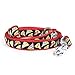 The Worthy Dog Pizza Slice Leash 5ft Stylish Multicolored Pattern, Comfortable Durable Nylon Fits Small, Medium, Large Dogs, Fun Outdoor Puppy Walking Accessory-Large