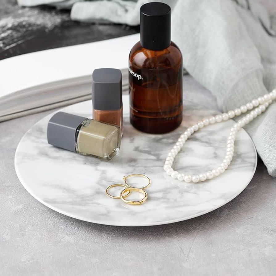 大理石フラットプレート フラットプレート 19cm 大理石調マーブル | EAST table