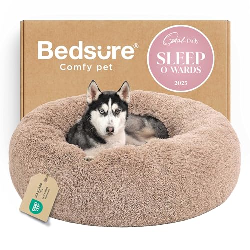 Bedsure Calming Dog Beds Large Sized Dog - Donut Washable
