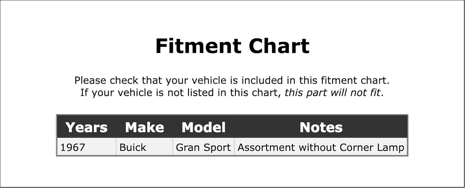 Turn Signal Cam Compatible With Buick Gran Sport 1967 P-2969002