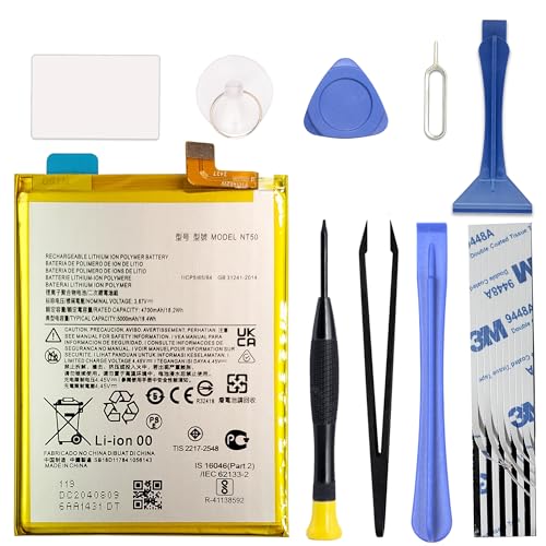 Image of GREEN FUSION Compatible with Moto Edge 20 Lite /Edge 20 Fusion XT2139-1 XT2139-2 New Battery Replacement NT50, with Toolkit