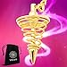 Produktbild Radiästhesie Pendel in Spiralform  Orakel/Esoterik Pendel, Gold, 23 cm