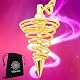 Pendel Vibratis Esoterik aus Messing Goldfarbenes Spiral für Radiästhesie