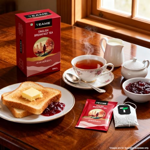 Image of TE-A-ME Black English Breakfast Tea 100 TB | Tea Bags 100