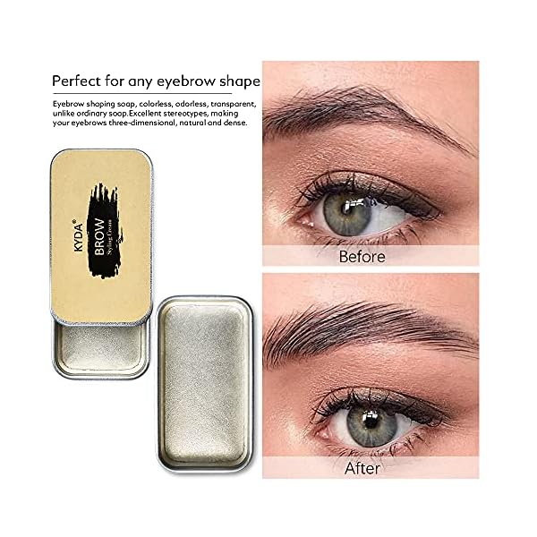 Ownest-2PCS-Eyebrow-Soap-KitBrows-Styling-SoapLong-Lasting-Waterproof-Smudge-Proof-Eyebrow-Styling-Pomade-for-Natural-Brows-3D-Feathery-Brows-Makeup-Balm Ownest Eyebrow Styling Soap Kit, Long Lasting Waterproof Smudge Proof Pomade for 3D Feathery Natural Brows Makeup Balm, 2 PCS