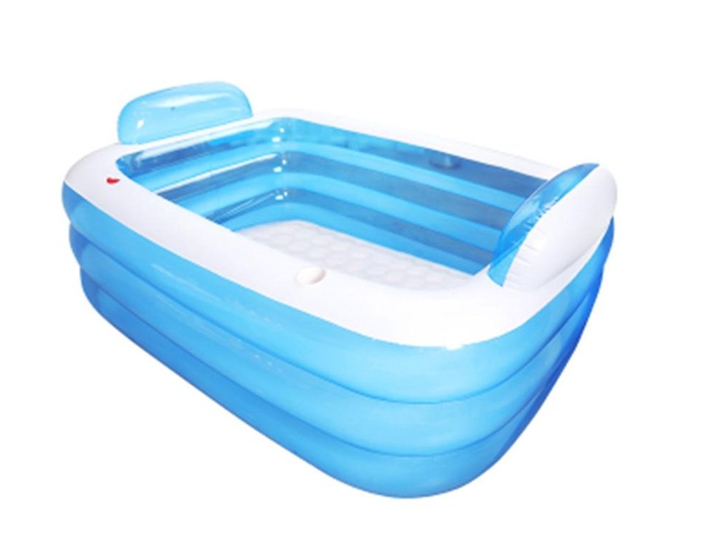 Inflatable bathtub, adult Household Bath barrel Thickening Collapsible bathtub Couple Bath barrel ( Size : 150*105*55cm )